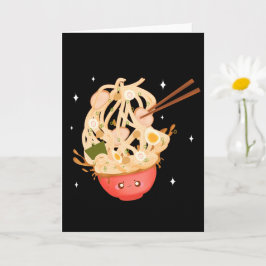 Niedliche Schüssel Ramen Karte