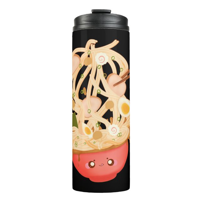 Niedliche Schüssel Ramen Thermosbecher (Vorderseite)