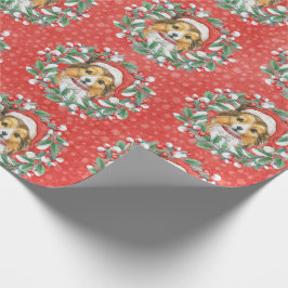 Niedliche Schutzhülle für das Weihnachtskranzpapie Geschenkpapier