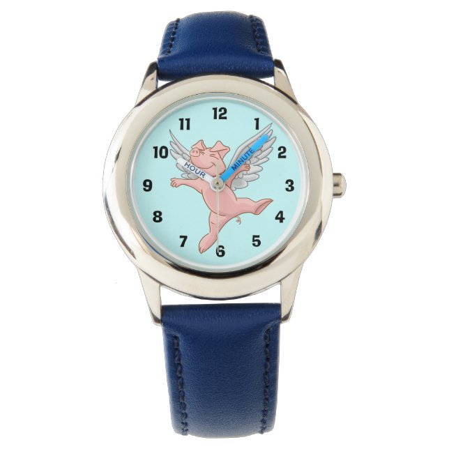 Niedliche Schwänzchenüberwachung Armbanduhr (Vorderseite)
