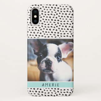 Niedliche Schwarz-Weiß-Schnürsenkel Haustiere Foto Case-Mate iPhone Hülle