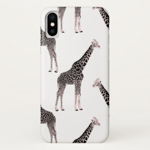 Niedliche Schwarz-weiße Rosa Giraffe Case-Mate iPhone Hülle