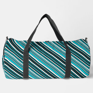 Niedliche Schwarz-weiße Wasserstreifen Case-Mate i Duffle Bag