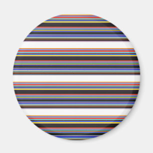 Niedliche schwarzblaue Streifen Magnet