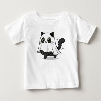 Niedliche schwarze Katze und verschleiernde Verkle Baby T-shirt