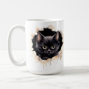 NIEDLICHE SCHWARZE KÜCHE AUSFÜHREN KAFFEETASSE