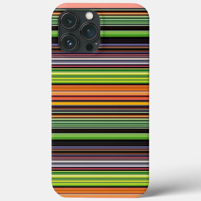 Niedliche schwarze Streifen Case-Mate iPhone Hülle (Rückseite)