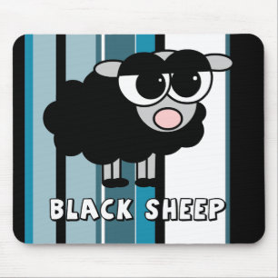 Niedliche schwarze Streifen Mousepad