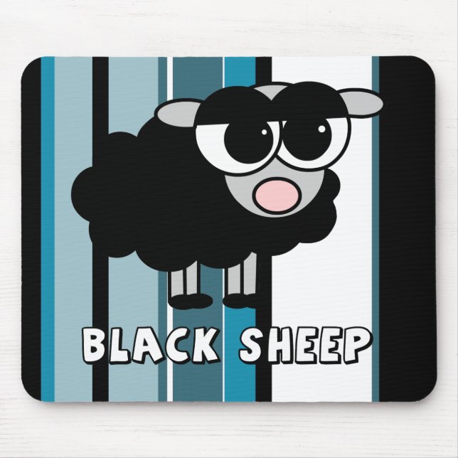 Niedliche schwarze Streifen Mousepad (Vorne)