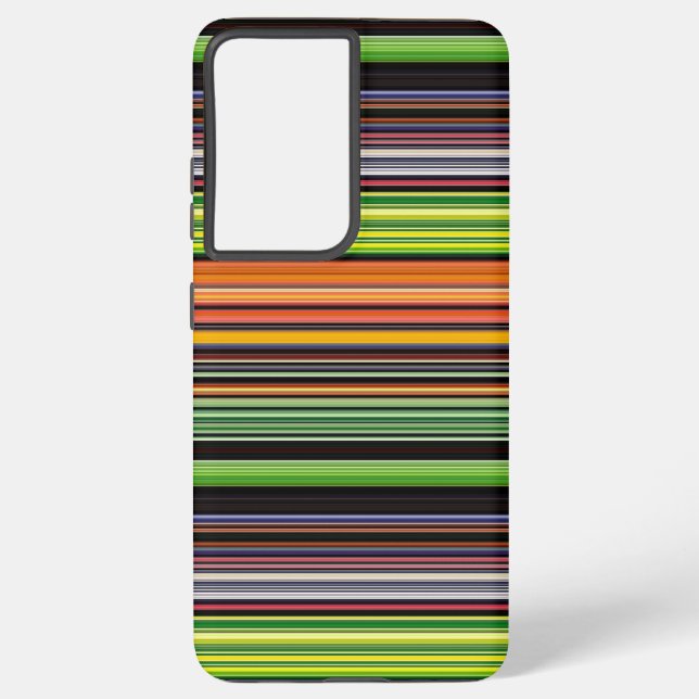 Niedliche schwarze Streifen Samsung Galaxy Hülle (Rückseite)