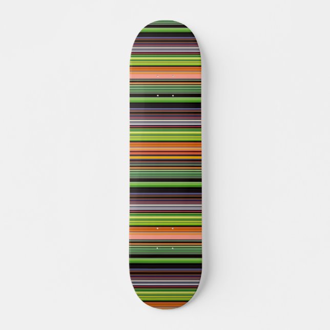 Niedliche schwarze Streifen Skateboard (Vorne)