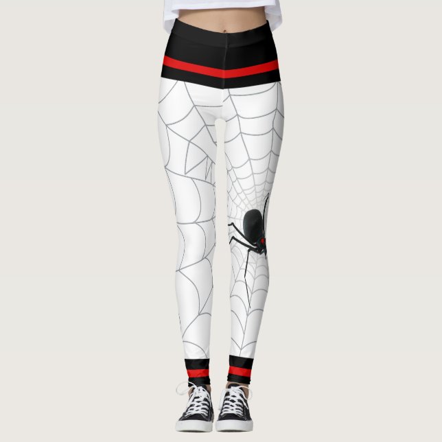 Niedliche schwarze Witwen-Spinnen-und Leggings (Vorderseite)