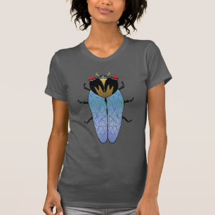 Niedliche schwarze Zikade T-Shirt
