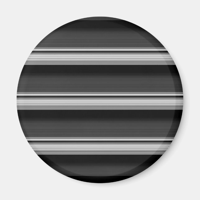 Niedliche schwarzgraue Streifen Magnet (Vorne)
