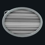 Niedliche schwarzgraue Streifen Ovale Gürtelschnalle<br><div class="desc">Niedliche schwarzgraue Streifen</div>
