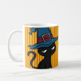 Niedliche Schwarzkatze Kaffeetasse