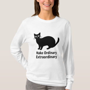 Niedliche Schwarzkatze T-Shirt