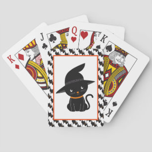 Niedliche Schwarzkatzen Spielkarten