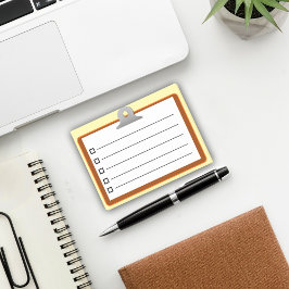 Niedliche schwarzweiße Zwischenablage Post-it Klebezettel