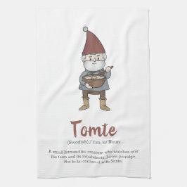 Niedliche Schwedische Tomate-Gnome - Definition  Geschirrtuch