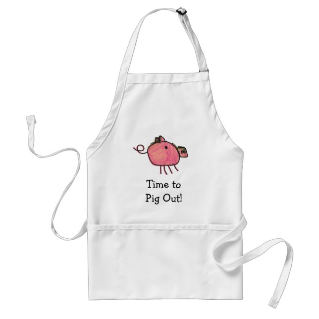 Niedliche Schwein-heraus Schürze (Vorne)