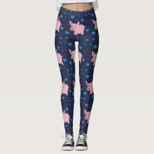 Niedliche Schwein-und Herz-Leggings Leggings