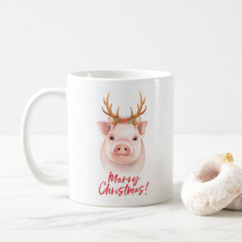Niedliche Schwein-WeihnachtsTasse Kaffeetasse
