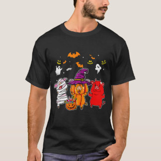 Niedliche Schweine in Mummy Wicked Hexen Teufel Sp T-Shirt