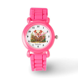 Niedliche Schweineliebhaber Armbanduhr