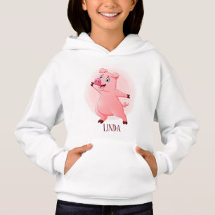 niedliche Schweineliebhaber geben Namen Hoodie