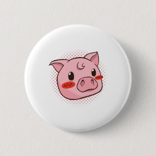 Niedliche Schweinespensionen Button