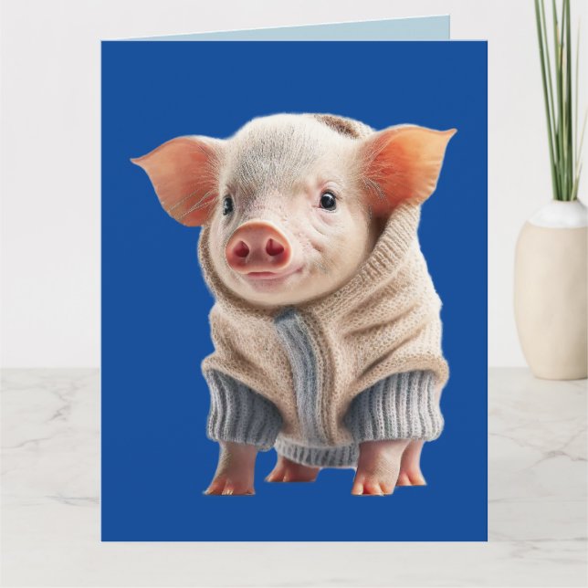 NIEDLICHE SCHWEINESTERKARTE KARTE (Vorderseite)