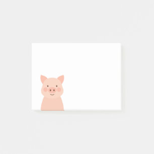 Niedliche Schweinezucht Post-it Klebezettel
