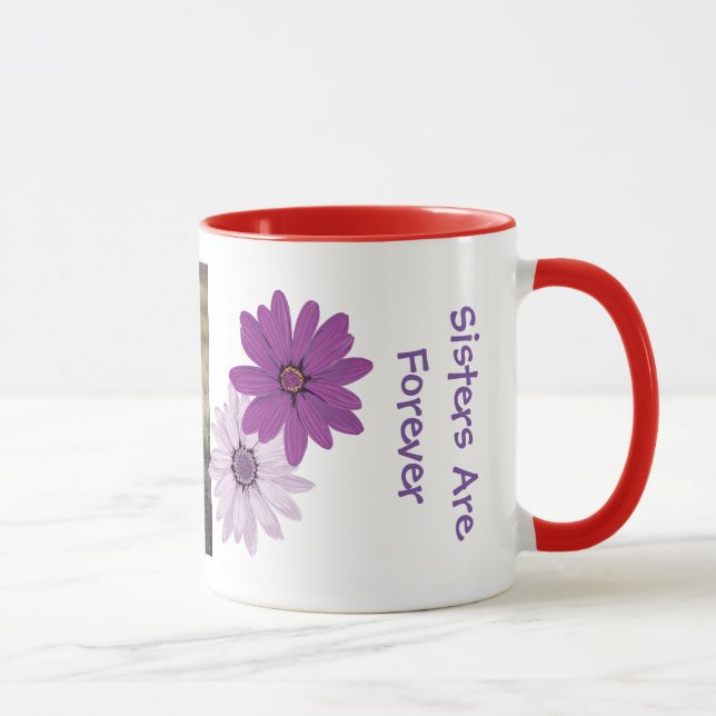 Niedliche Schwestern sind Forever Sis Liebe Foto 2 Tasse (Rechts)