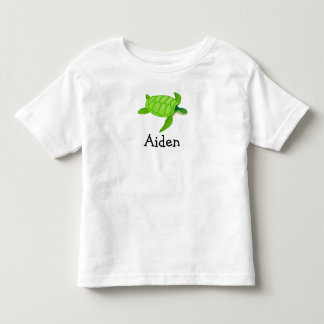 Niedliche Seeschildkröte personalisiert mit Kleinkind T-shirt