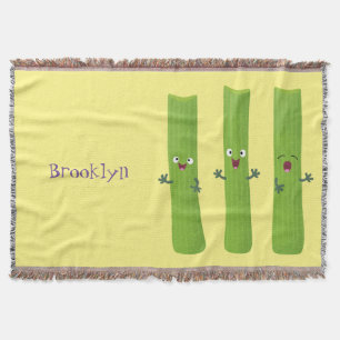 Niedliche Sellerie Sticks Trio Cartoon Gemüse Decke