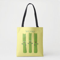 Niedliche Sellerie Sticks Trio Cartoon Gemüse