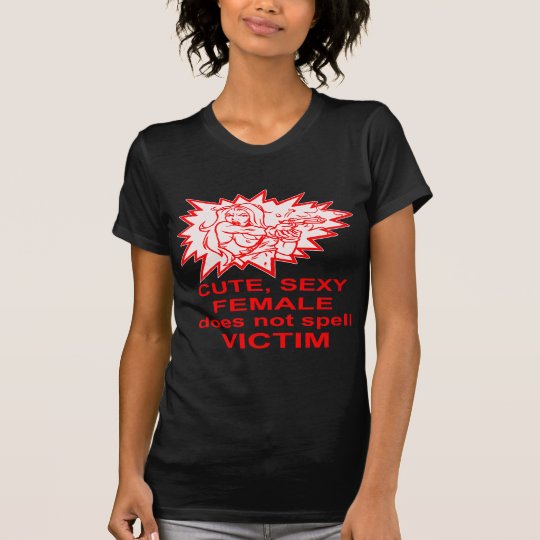 Niedliche sexy Frau buchstabiert nicht das Retro T-Shirt