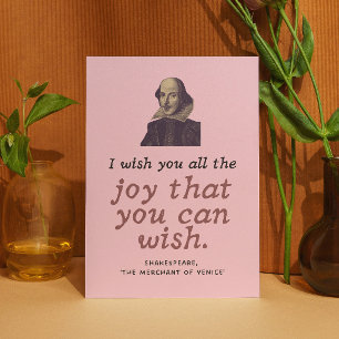 Niedliche Shakespeare Joziding Dunkle Akademie Geb Karte