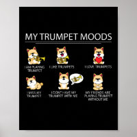 Niedliche Shiba Inu Trumpet Player Geschenk Kinder