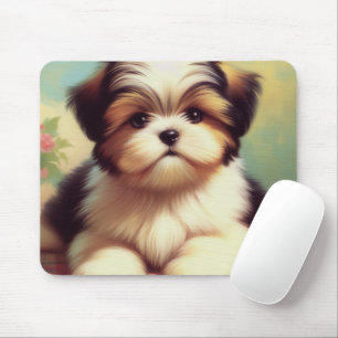 Niedliche Shih-Tzu-Puppy-Malerei Mousepad