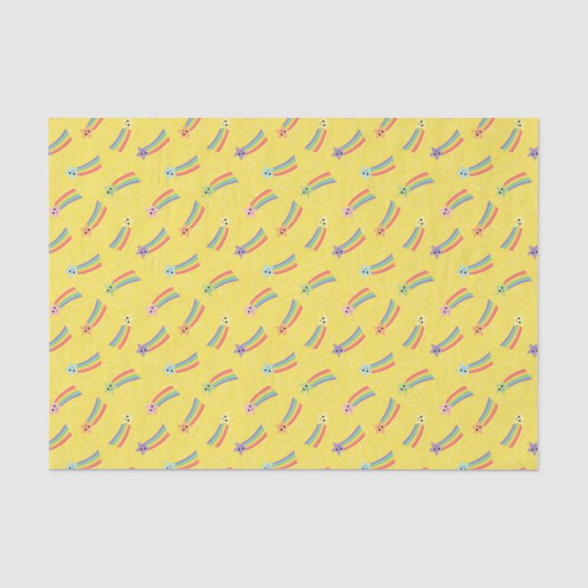 Niedliche Shooting Stars Seidenpapier (Vorderseite)