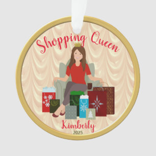 Niedliche Shopping Queen Acrylic Ornament