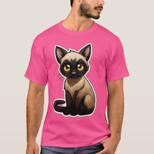 Niedliche siamesische Katze Lover Funny Siamese Ka T-Shirt