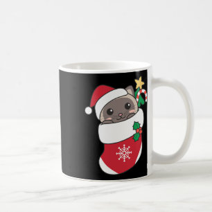 Niedliche siamesische Katzen zu Weihnachten Strümp Kaffeetasse