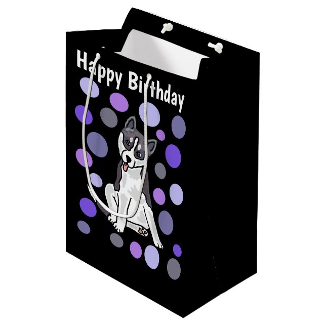 Niedliche sibirischer mittlere geschenktüte (Vorderseite Schrägansicht)