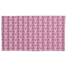 Niedliche Silhouette Mini Coconut Baummuster Rosa