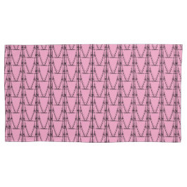 Niedliche Silhouette Mini Coconut Baummuster Rosa Kissenbezug