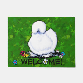 Niedliche Silkie Chicken Doormat Fußmatte