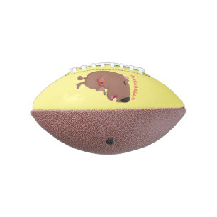 Niedliche singende Capybara ukulele Cartoon Illust Football